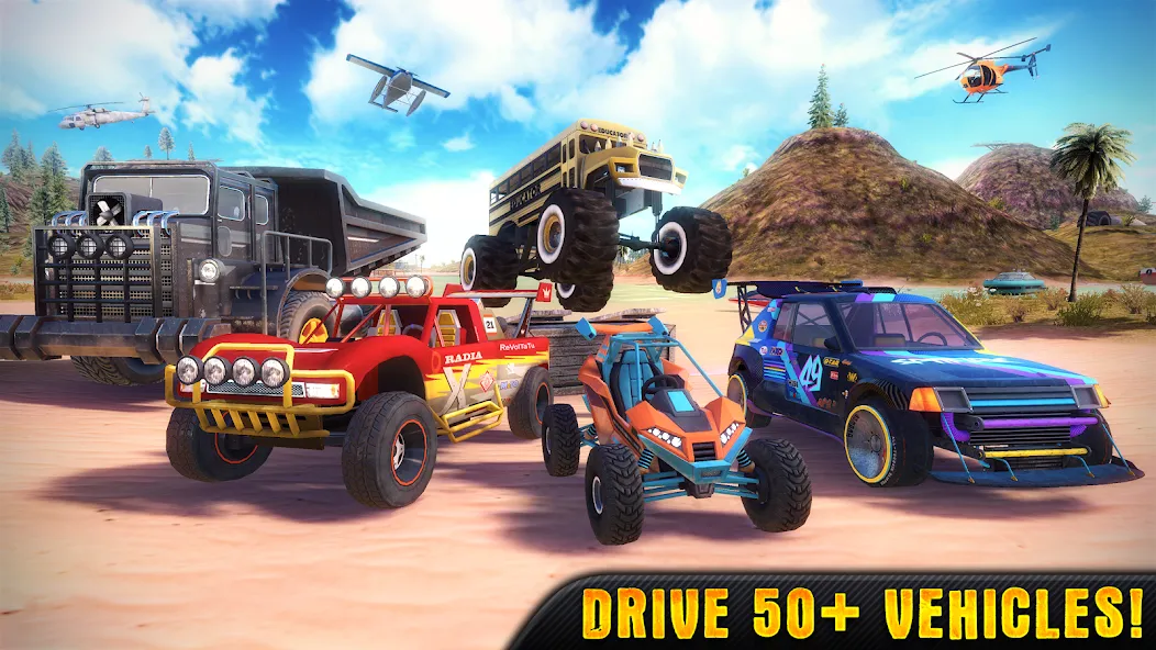 Скачать взлом OTR - Offroad Car Driving Game [MOD: безлимитные деньги и топливо] — скриншот 1