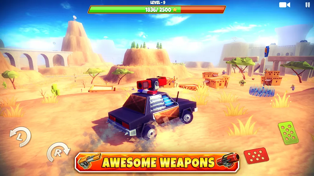 Взломанная Zombie Offroad Safari [MOD: безлимитные деньги и боеприпасы] на Андроид — скриншот 4