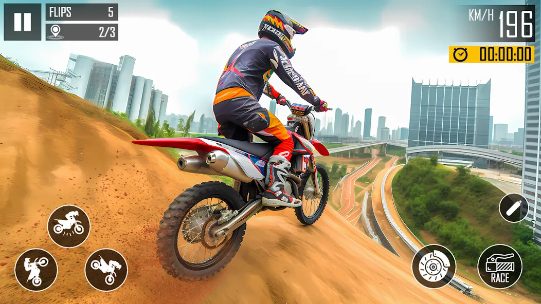 Ultimate Bike Stunt: Bike Game [MOD: безлимитные деньги и топливо] на Андроид — скриншот 2