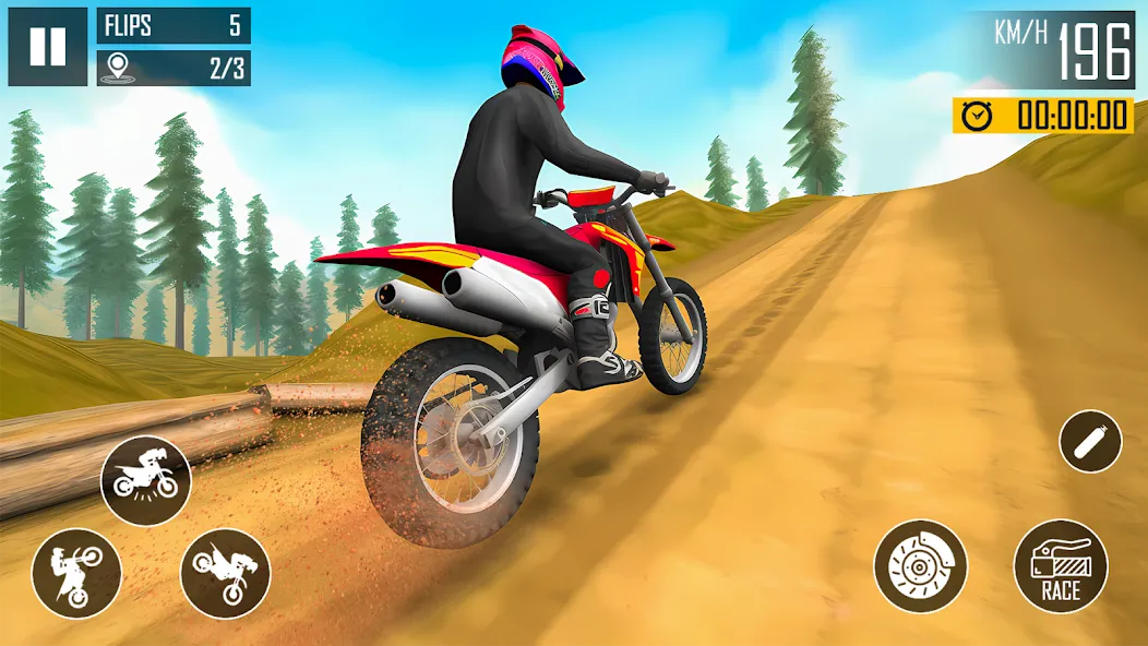 Ultimate Bike Stunt: Bike Game [MOD: безлимитные деньги и топливо] на Андроид — скриншот 5