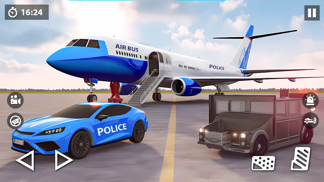 Скачать US Police Car Transporter Game [MOD: безлимитные деньги и все машины] на телефон — скриншот 2