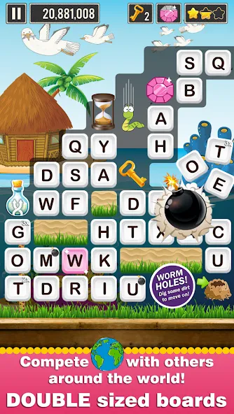 Скачать Word Wow Around the World [MOD: безлимитные подсказки и жизни] — скриншот 2