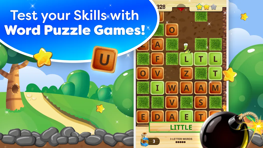 Скачать взлом Word Wow - Brain training fun [MOD: много подсказок и бонусов] — скриншот 2