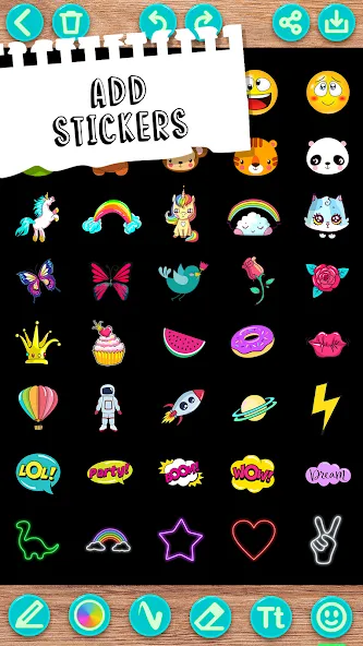 Draw Doodle - Kids drawing [MOD: разблокированы все инструменты рисования] (Бесплатно / APK) — скриншот 4