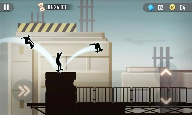 Скачать Shadow Skate [MOD: бесконечные трюки и монеты] — скриншот 4