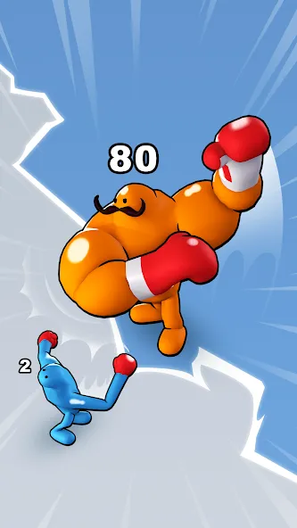 Скачать взлом Punchy Race: Run & Fight Game [MOD: безлимитные деньги и энергия] — скриншот 1