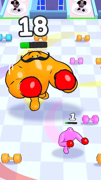 Скачать взлом Punchy Race: Run & Fight Game [MOD: безлимитные деньги и энергия] — скриншот 2