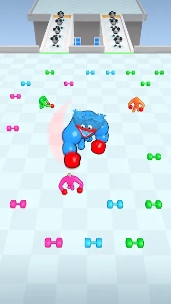 Скачать взлом Punchy Race: Run & Fight Game [MOD: безлимитные деньги и энергия] — скриншот 3