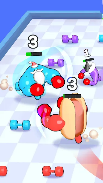 Скачать взлом Punchy Race: Run & Fight Game [MOD: безлимитные деньги и энергия] — скриншот 4