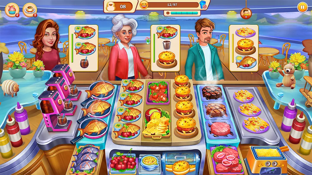Food Cooking: Chef Restaurant [MOD: безлимитные деньги и все блюда открыты] на Андроид — скриншот 3