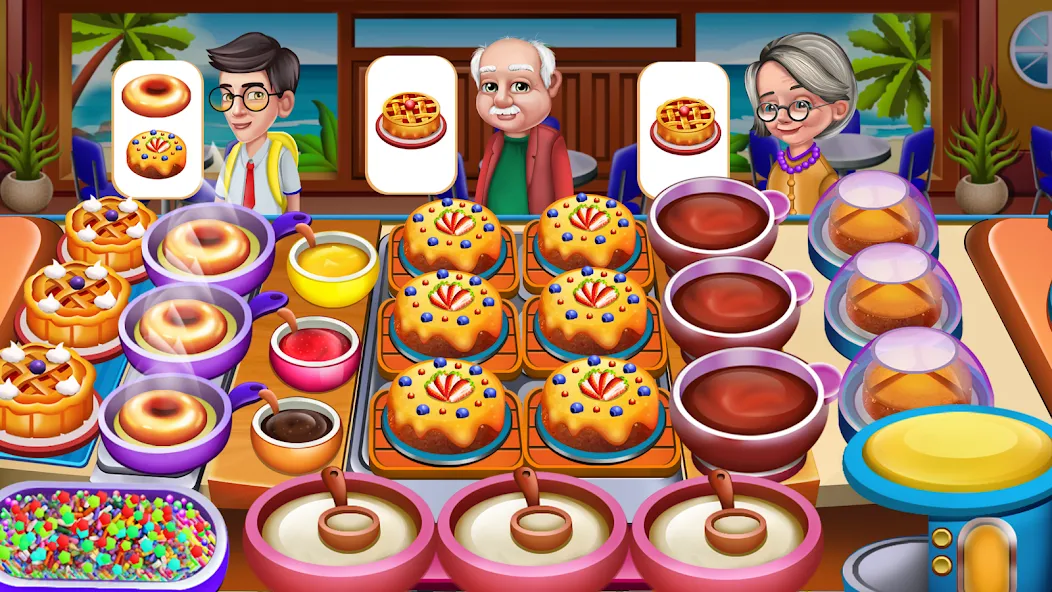 Взломанная Cooking Food: Time Management [MOD: безлимитные монеты и энергия] на Андроид — скриншот 5