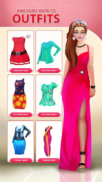 Girls Dress Up: Makeup Games [MOD: безлимитные монеты и все наряды] — Скачать бесплатно (APK) — скриншот 4