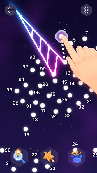 Dot it: Connect the Dots [MOD: подсказки и все уровни открыты] на Андроид — скриншот 2
