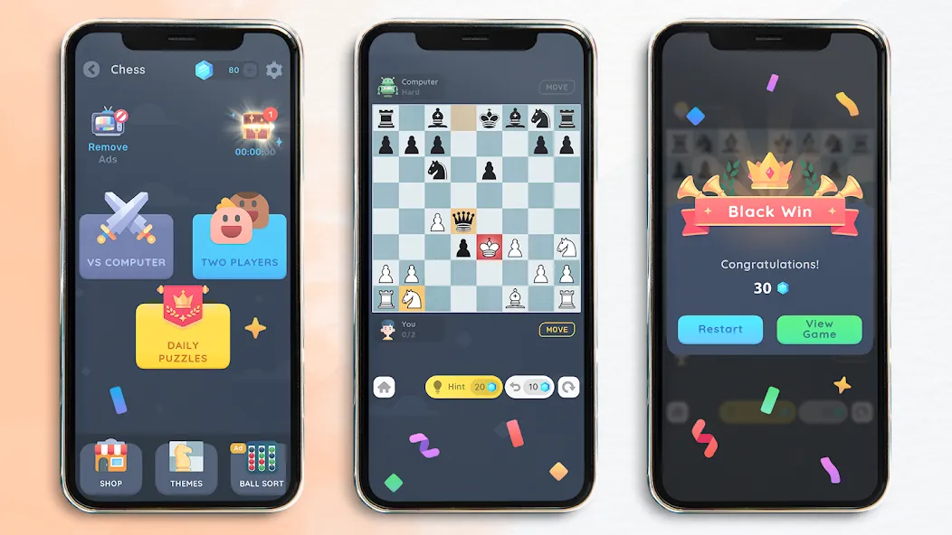 Chess: Classic Board Game [MOD: шахматы без рекламы и ограничений] — Скачать бесплатно (APK) — скриншот 1