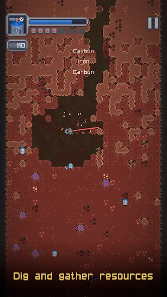 Скачать Dig Odyssey: Cosmic Miner [MOD: безлимитные ресурсы и ускоренная добыча] на телефон — скриншот 2