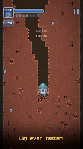 Скачать Dig Odyssey: Cosmic Miner [MOD: безлимитные ресурсы и ускоренная добыча] на телефон — скриншот 4