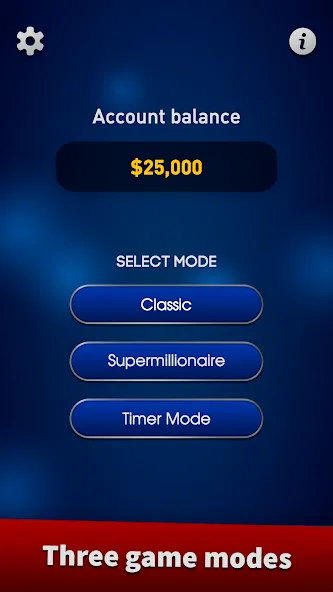 Скачать взлом Millionaire 2024 Trivia Quiz [MOD: безлимитные подсказки и жизни] — скриншот 2