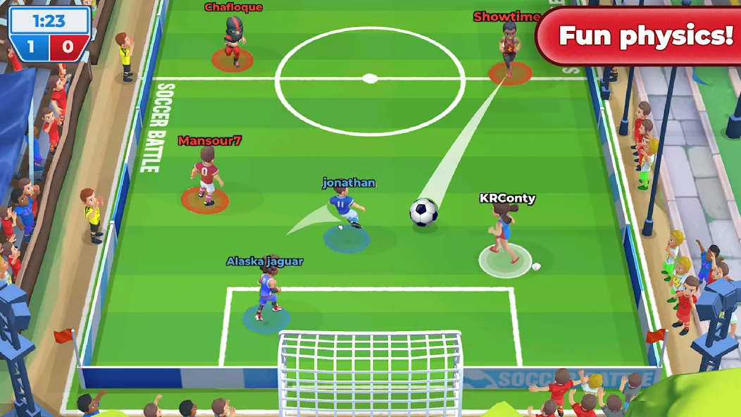 Soccer Battle - PvP Football [MOD: безлимитные монеты и энергия] на Андроид — скриншот 2