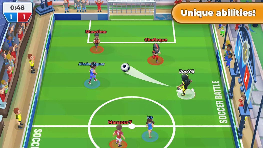 Soccer Battle - PvP Football [MOD: безлимитные монеты и энергия] на Андроид — скриншот 3