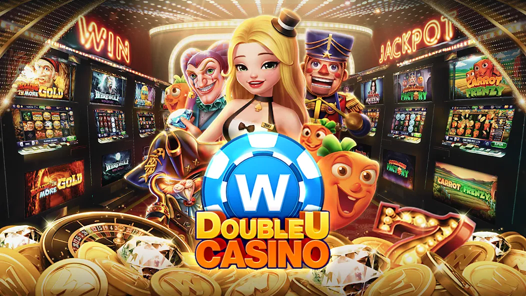 Скачать взлом DoubleU Casino™ - Vegas Slots [MOD: безлимитные монеты и бонусы] — скриншот 1