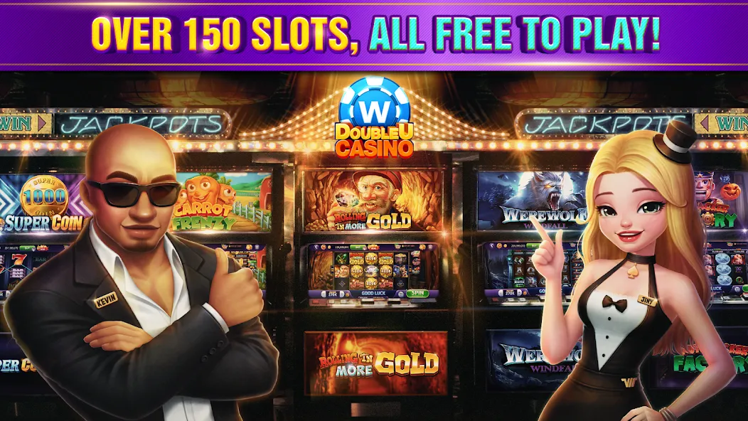 Скачать взлом DoubleU Casino™ - Vegas Slots [MOD: безлимитные монеты и бонусы] — скриншот 5