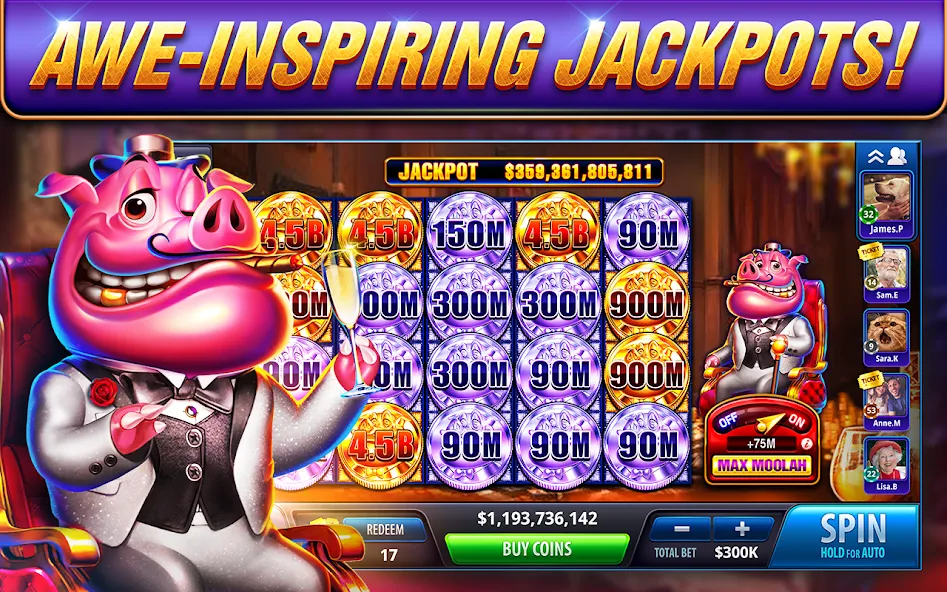 Скачать взлом Take 5 Vegas Casino Slot Games [MOD: безлимитные монеты и бонусы] — скриншот 3