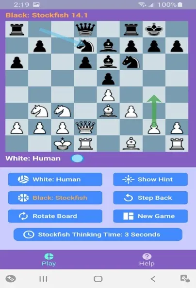Chess With Stockfish 16 [MOD: усиленный шахматный движок и анализ партий] последняя версия — скриншот 3