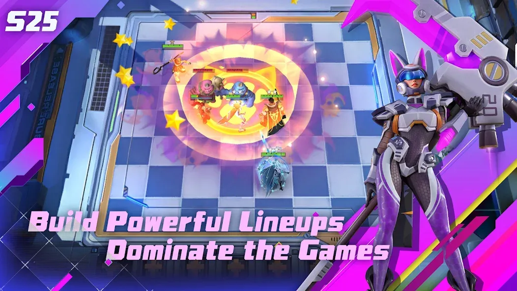 Скачать Auto Chess [MOD: безлимитные ресурсы и усиленные герои] на телефон — скриншот 3
