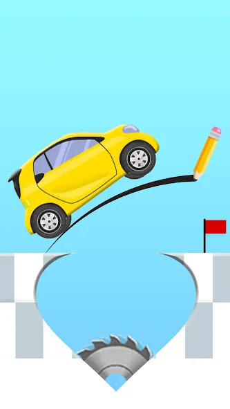 Скачать Draw 2 Bridge: Draw Save Car [MOD: без рекламы и все уровни открыты] на телефон — скриншот 1