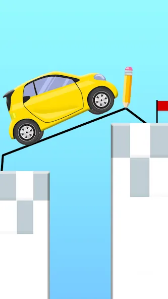 Скачать Draw 2 Bridge: Draw Save Car [MOD: без рекламы и все уровни открыты] на телефон — скриншот 2