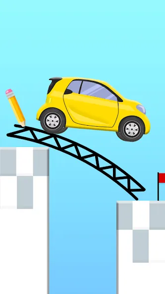 Скачать Draw 2 Bridge: Draw Save Car [MOD: без рекламы и все уровни открыты] на телефон — скриншот 5