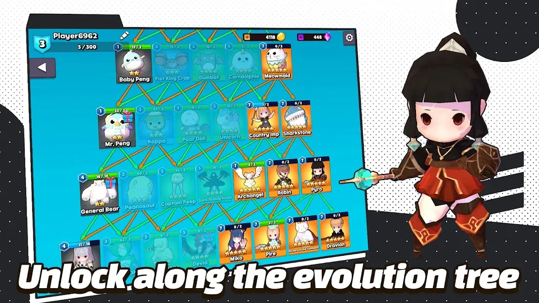Скачать Magical Monster.io : Evolution [MOD: безлимитные ресурсы и быстрая эволюция] на телефон — скриншот 2