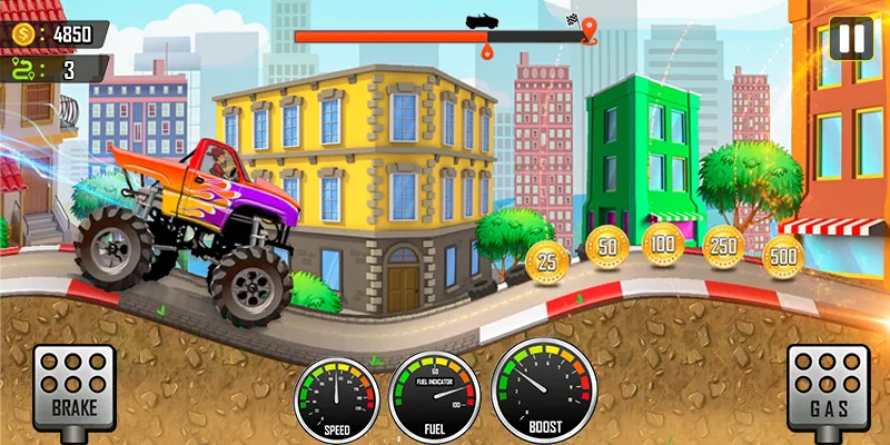 Racing the Hill [MOD: безлимитные деньги и мощные машины] последняя версия — скриншот 1