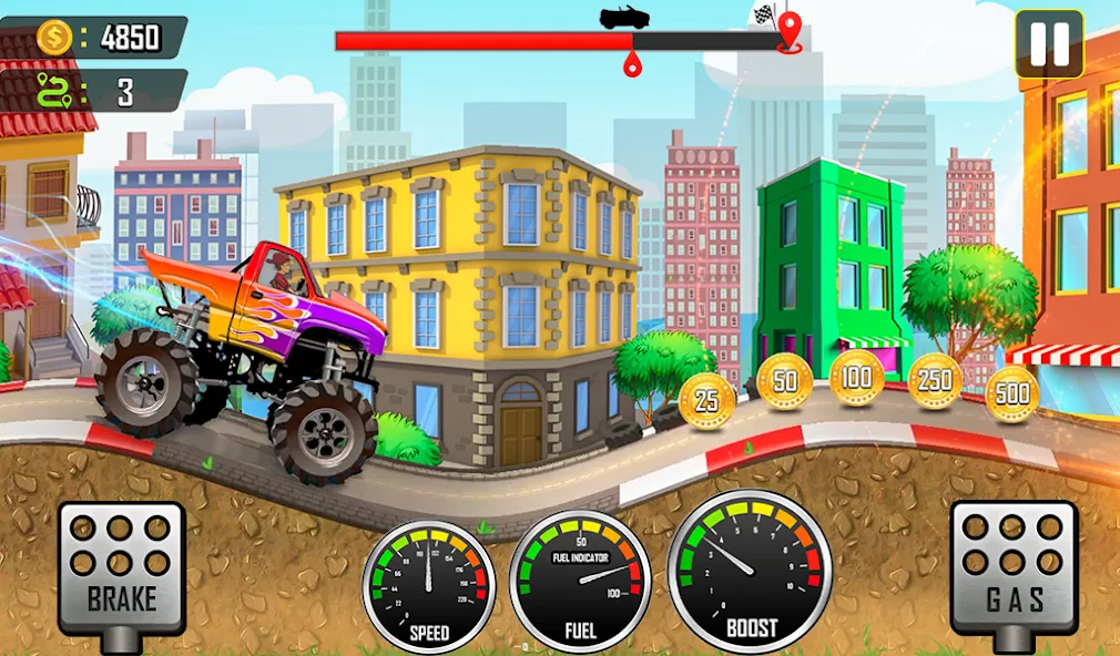 Racing the Hill [MOD: безлимитные деньги и мощные машины] последняя версия — скриншот 5