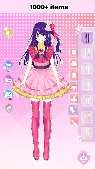 Взломанная Vlinder Princess Dress up game [MOD: безлимитные монеты и все наряды] на Андроид — скриншот 3