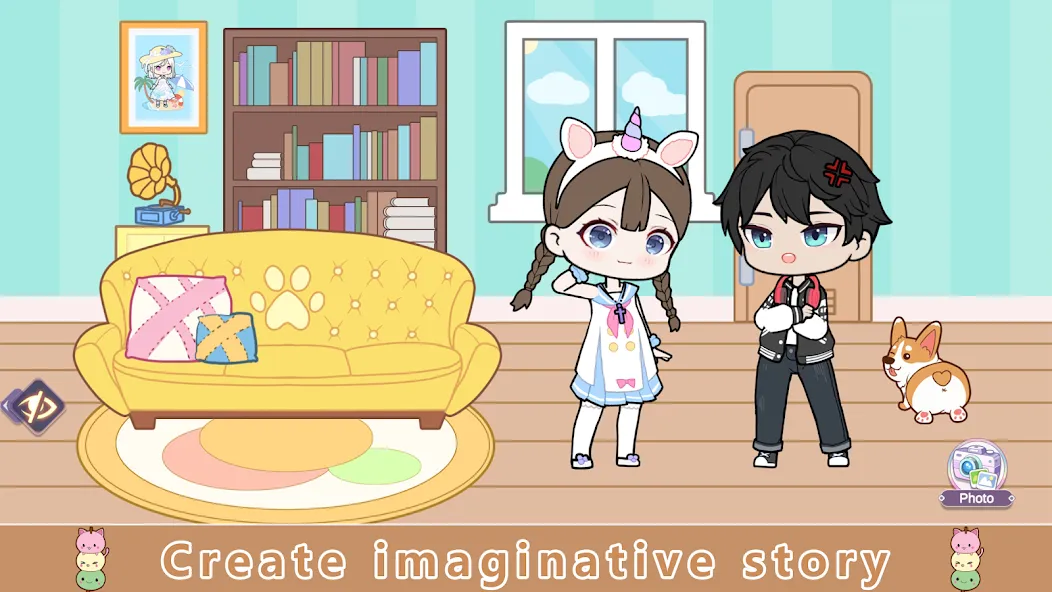 YOYO Doll Anime Dress Up Game [MOD: открыты все наряды и аксессуары] на Андроид — скриншот 3
