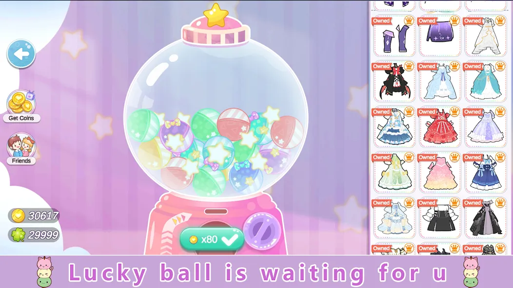YOYO Doll Anime Dress Up Game [MOD: открыты все наряды и аксессуары] на Андроид — скриншот 5