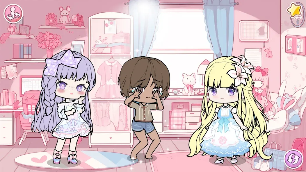 YOYO Doll School life Dress up [MOD: безлимитные деньги и все наряды] — Скачать бесплатно (APK) — скриншот 3