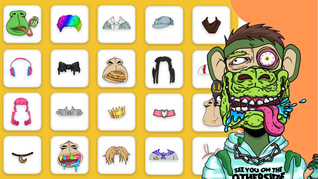 Bored Ape Creator - NFT Art [MOD: открыты все функции редактора] (Бесплатно / APK) — скриншот 1
