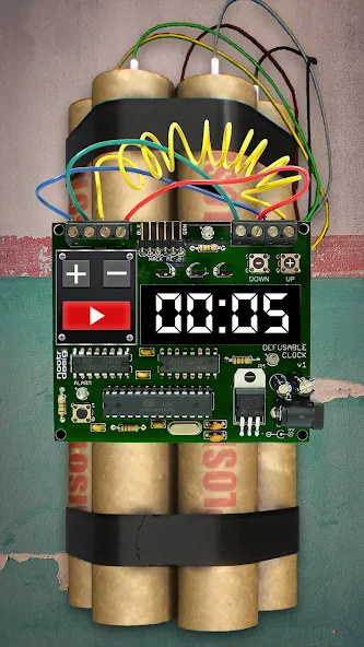 Скачать взлом Time Bomb Broken Screen Prank [MOD: реалистичный разбитый экран без ограничений] — скриншот 2