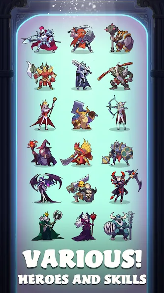 Скачать Dawn Heroes [MOD: много денег и усиленные герои] на телефон — скриншот 5