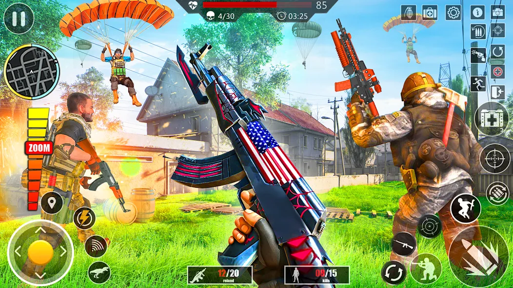Скачать взлом Elite Commando Shooting Games [MOD: безлимитные патроны и оружие открыто] — скриншот 2