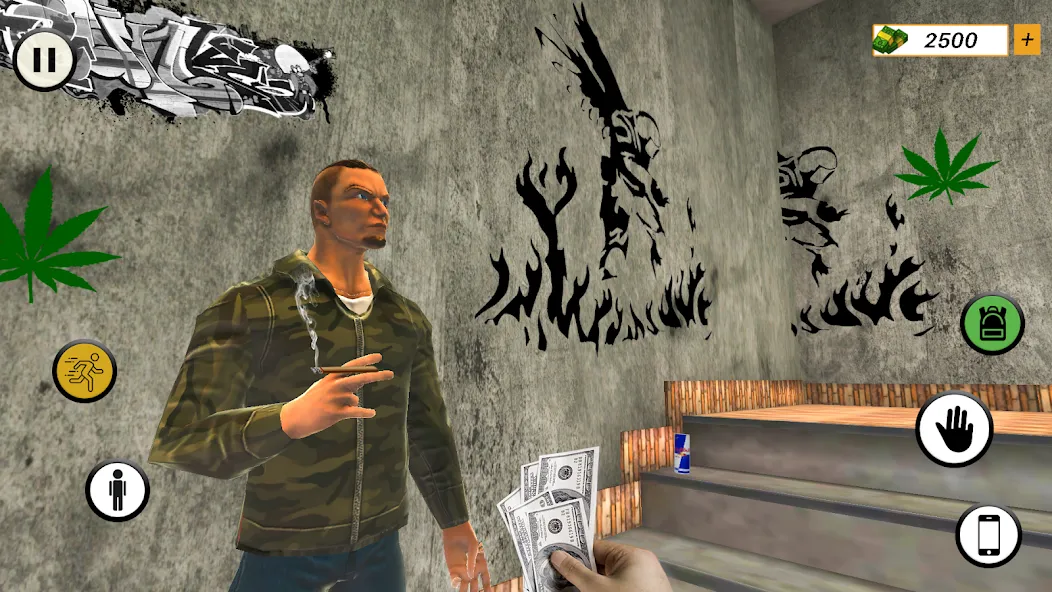 Скачать Drug Mafia 3d Weed Mafia Games [MOD: безлимитные деньги и оружие] на телефон — скриншот 2
