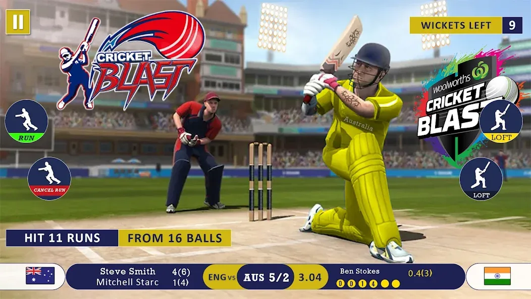World Cricket Games Offline [MOD: безлимитные деньги и энергия] на Андроид — скриншот 1