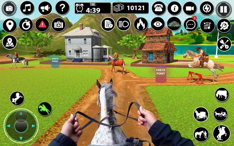 Скачать взлом Horse Cart Taxi Transport Game [MOD: безлимитные деньги и транспорт] — скриншот 2