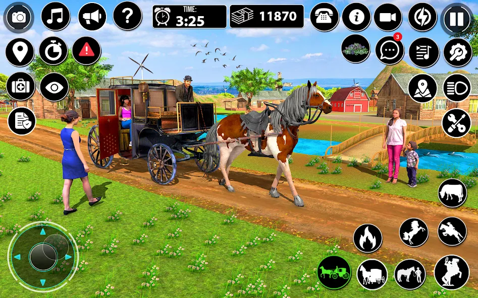 Скачать взлом Horse Cart Taxi Transport Game [MOD: безлимитные деньги и транспорт] — скриншот 3