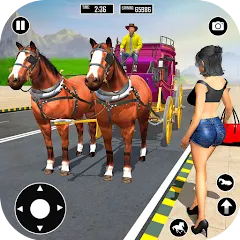 Скачать взлом Horse Cart Taxi Transport Game [MOD: безлимитные деньги и транспорт]