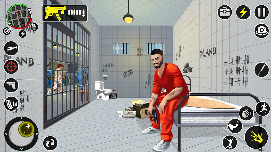 Grand Jailbreak Prison Escape [MOD: без рекламы и много денег] — Скачать бесплатно (APK) — скриншот 3