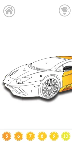 Cars Color By Number [MOD: все раскраски разблокированы] на Андроид — скриншот 2