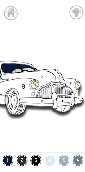 Cars Color By Number [MOD: все раскраски разблокированы] на Андроид — скриншот 3